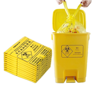 Удобный полиэтиленовый пакет из HDPE для упаковки медицинских отходов клиники
