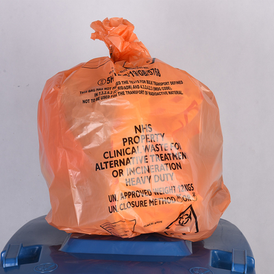 Удобный полиэтиленовый пакет из HDPE для упаковки медицинских отходов клиники