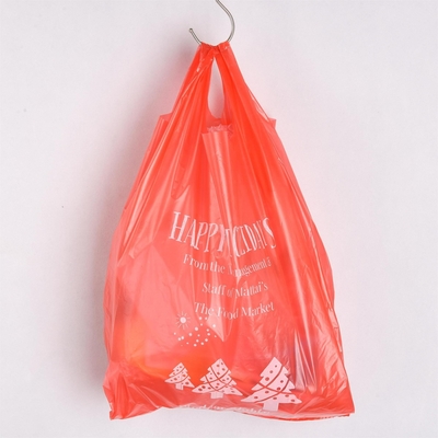 Настраиваемый логотип HDPE Offset Printing T-shirt Bags для отправки в черном/белом/прозрачном цвете