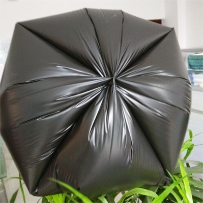 5-50 микрон Толщина HDPE/LDPE/LLDPE Черный мусорный мешок для нужд клиентов