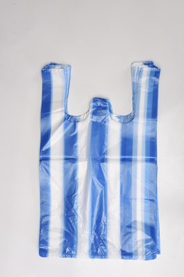 HDPE/LDPE футболки Пластиковые сумки для покупок с офсетной печатью