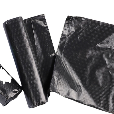 5-50 микрон Толщина HDPE/LDPE/LLDPE Черный мусорный мешок для нужд клиентов
