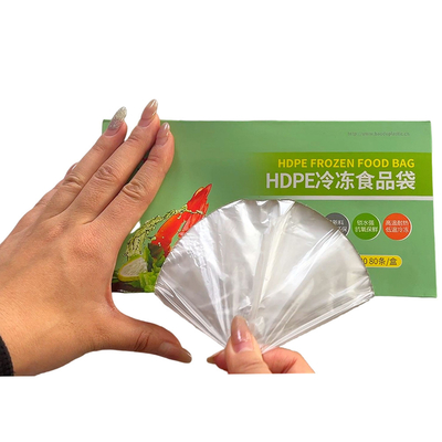 Прозрачные HDPE пластиковые упаковочные пакеты с продуктами питания на заказ Преимущество
