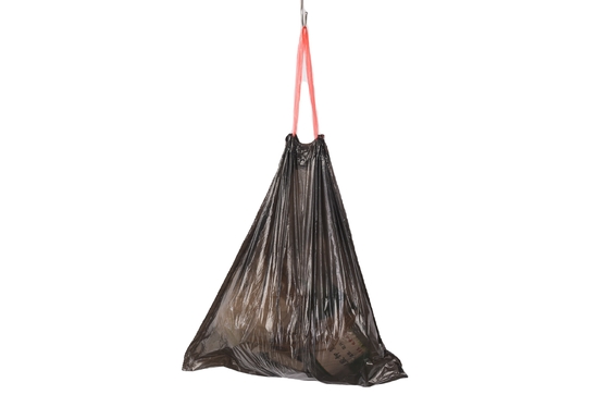 Продвижение строительства HDPE 55-галонный мусорный мешок с шнуром и веревкой