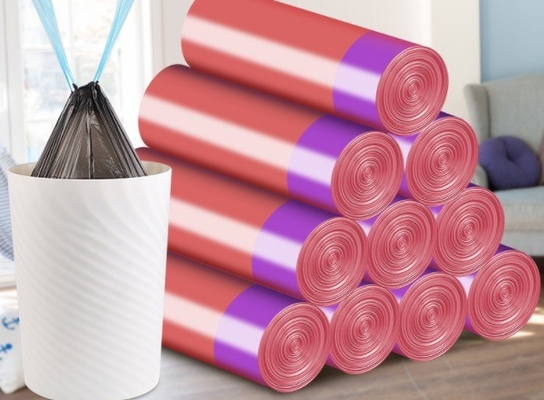 Ok Компост Сертификат HDPE Custom Logo Printing Drawstring Мусорный мешок для переплета