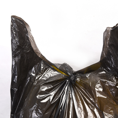 Бежевый PE Пластмассовый HDPE/LDPE Flap Tie Мусорный мешок для прямых пользовательских брендов