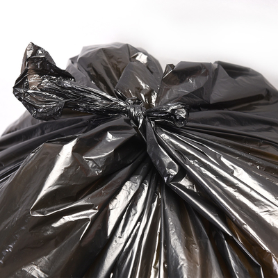 Бежевый PE Пластмассовый HDPE/LDPE Flap Tie Мусорный мешок для прямых пользовательских брендов