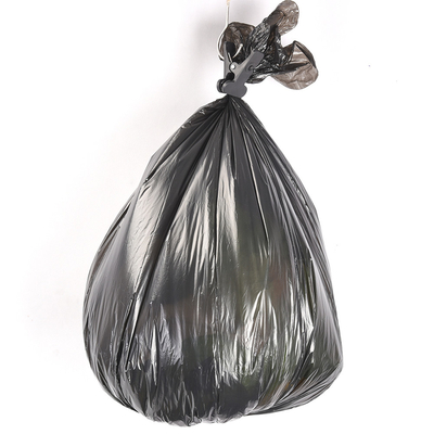 Бежевый PE Пластмассовый HDPE/LDPE Flap Tie Мусорный мешок для прямых пользовательских брендов