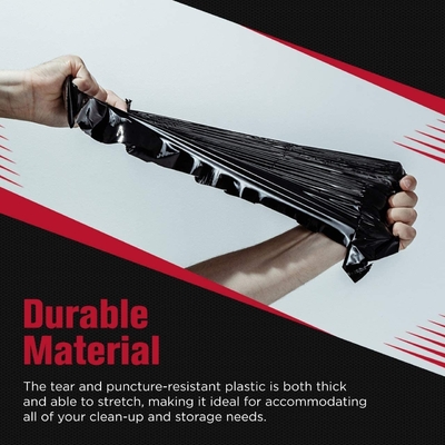 Другие бытовые изделия Тяжелые черные HDPE пластиковые мешки для мусора