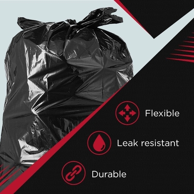 Другие бытовые изделия Тяжелые черные HDPE пластиковые мешки для мусора