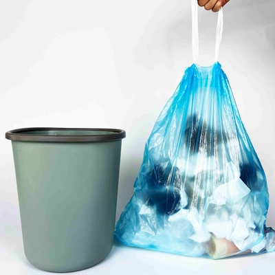 Прямая поставка перерабатываемых мусорных мешков с нитями из HDPE/LDPE/LLDPE