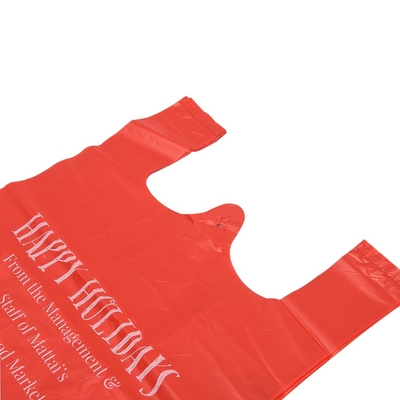 HDPE Custom Pattern Widen Handle T-shirt Пластиковый пакет для пищевых отходов и утилизации