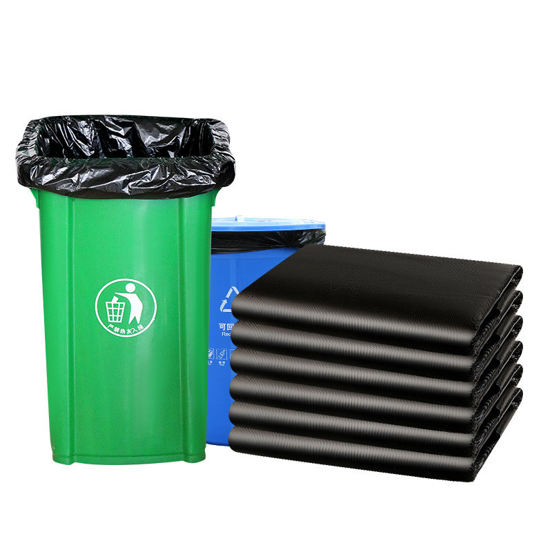 HDPE подрядчик мешки для мусора супер толстые черные мешки для мусора
