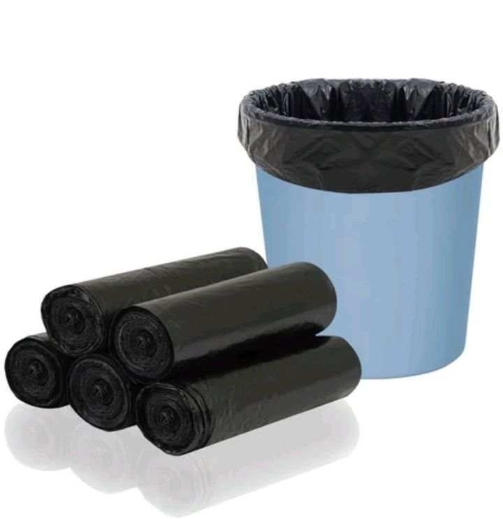 5-50 микрон Толщина HDPE/LDPE/LLDPE Черный мусорный мешок для нужд клиентов