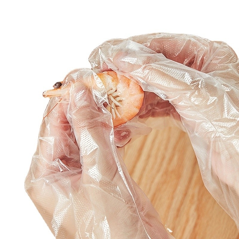 PE Пластиковые перчатки для уборки, приготовления пищи BBQ DIY Внешний материал полиэстерная комната для ухода за ребенком
