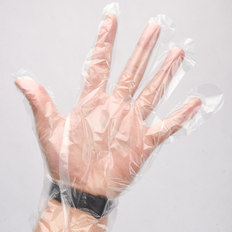 Средняя толщина перчатки из HDPE для очистки без утечек пищевой класса одноразовые виниловые перчатки