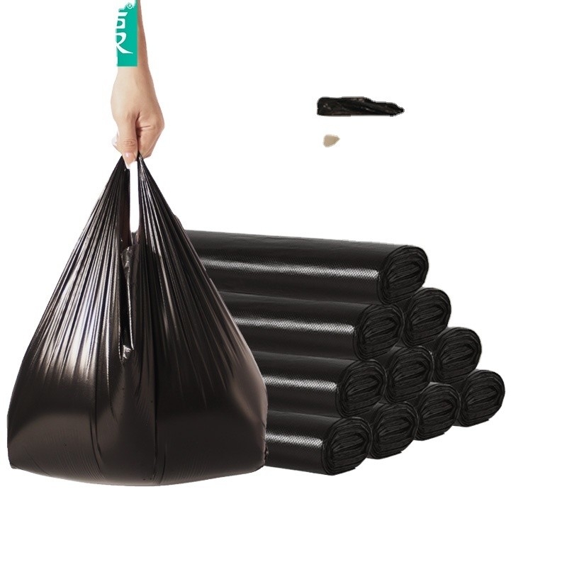 Образец HDPE/LDPE/LLDPE настройка черные пластиковые мешки для мусора