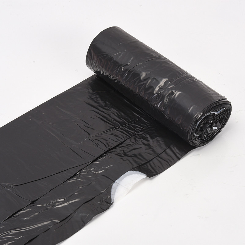 38X50 Черный мусорный мешок с индивидуальным складом Hdpe Пластиковый мусорный мешок для покупок B2B