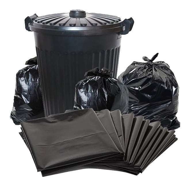 Другие бытовые изделия Тяжелые черные HDPE пластиковые мешки для мусора